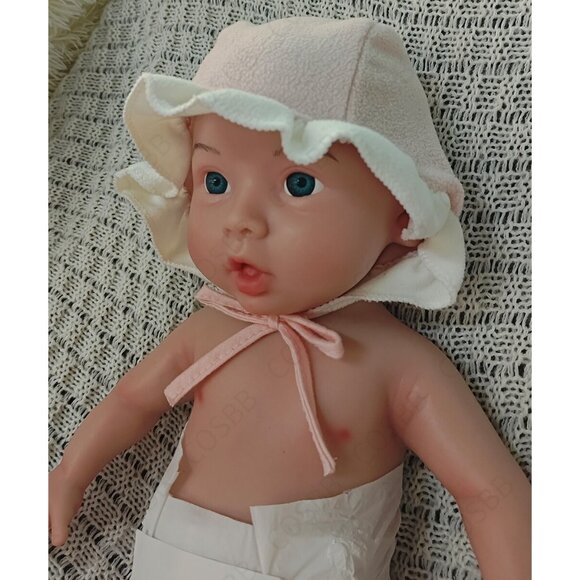 6.71lbs Cute Newborn Platinum Silicone 45cm Reborn Baby Girl Doll With Open Eyes - Picture 9 of 16